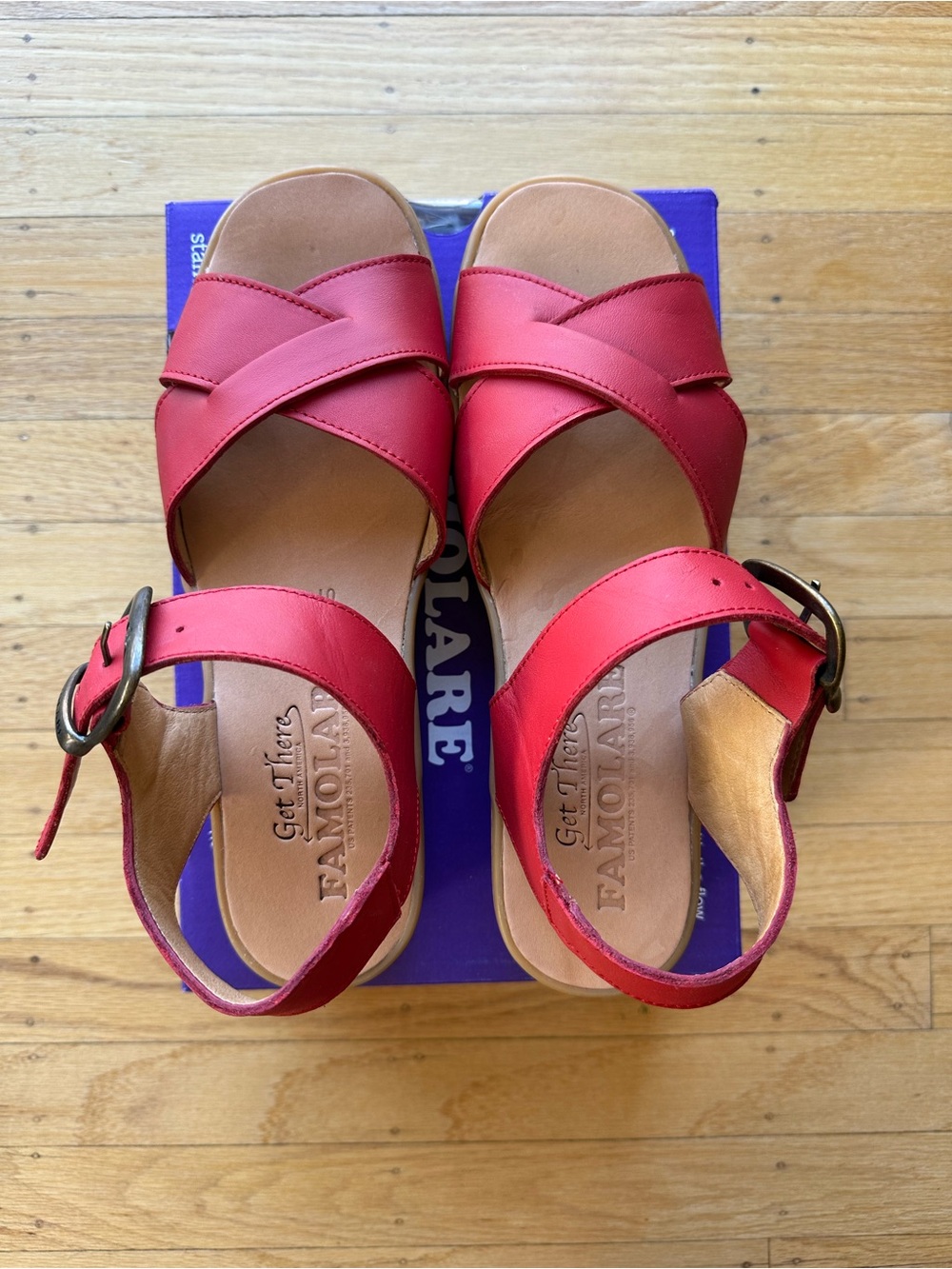 Famolare leather sandals (Betsy Cross) size 10